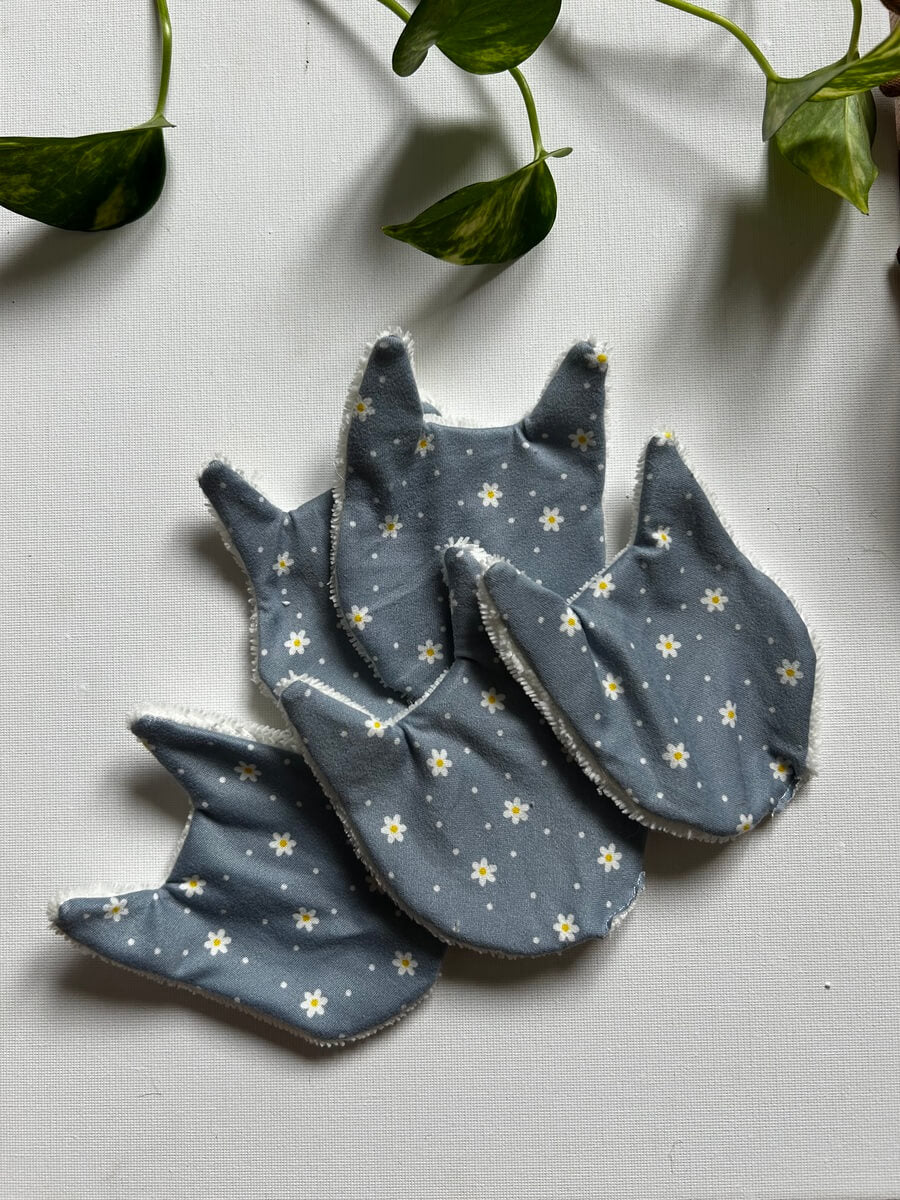 Coton réutilisable x5